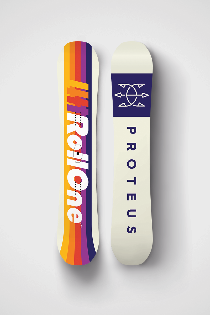 roll one snowboard