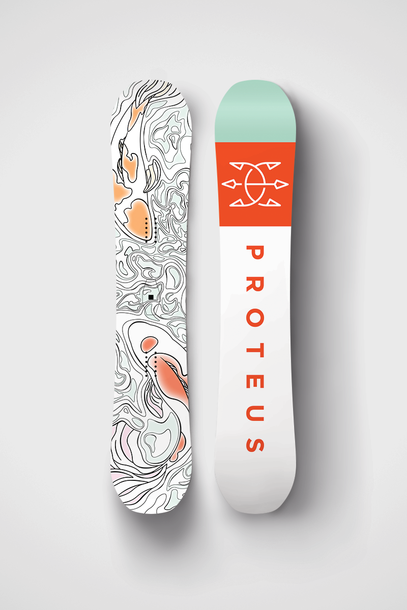 koi fish snowboard