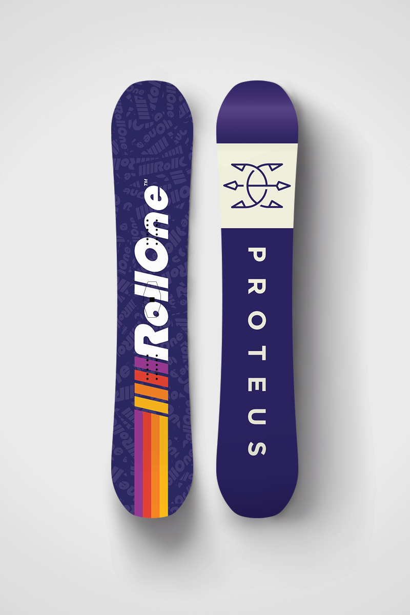 roll one snowboard