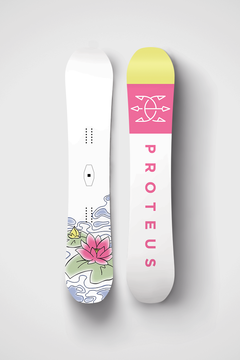 koi fish snowboard