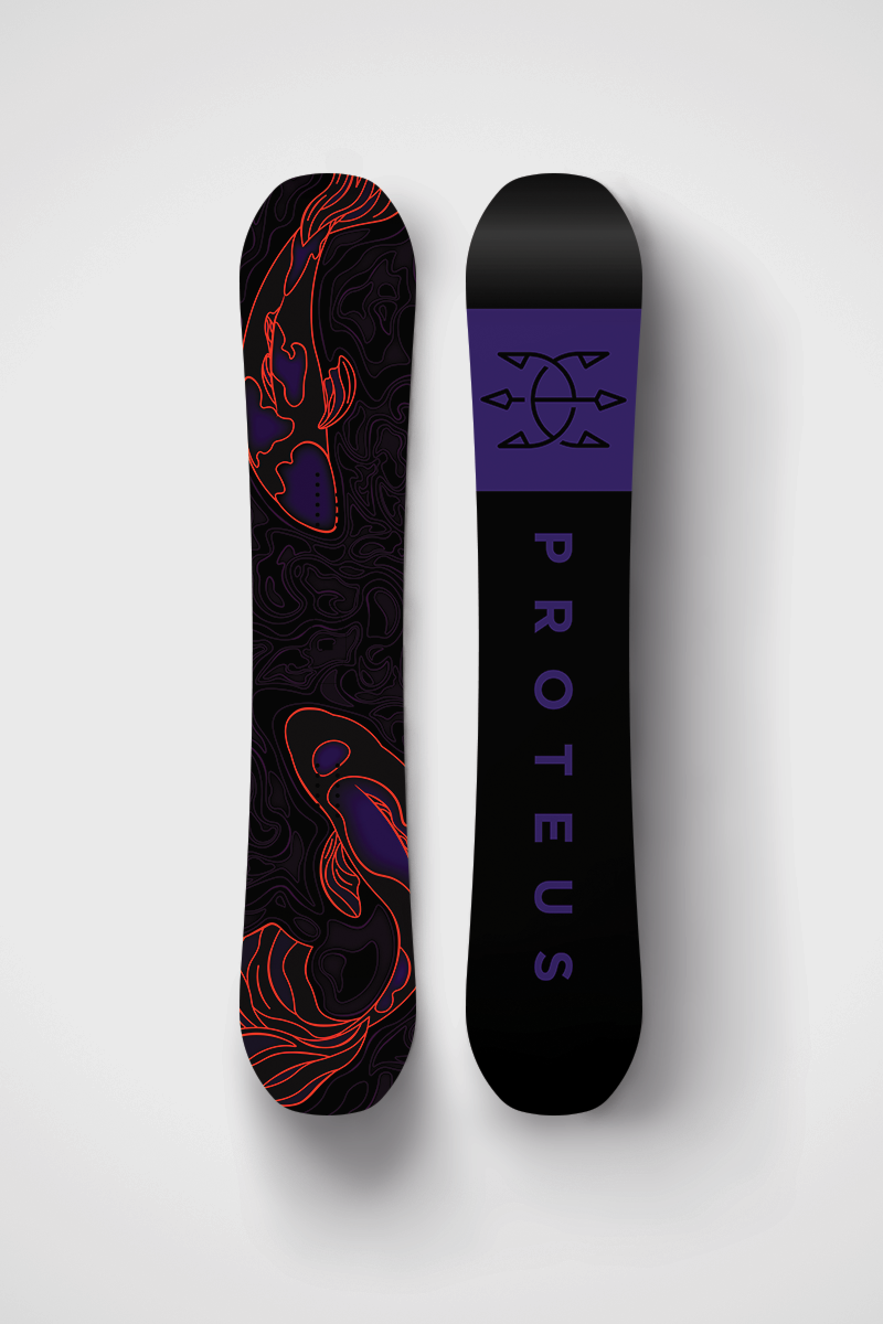 koi fish snowboard