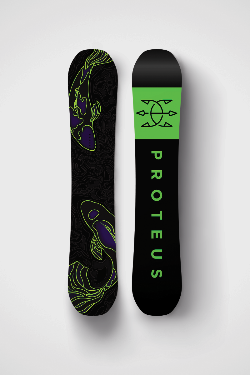 koi fish snowboard